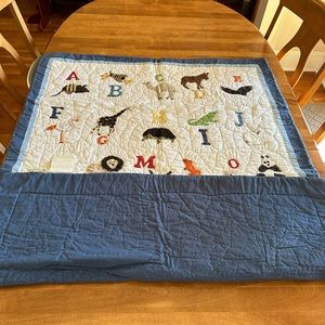 Pottery Barn Kids Alphabet Crib Quilt